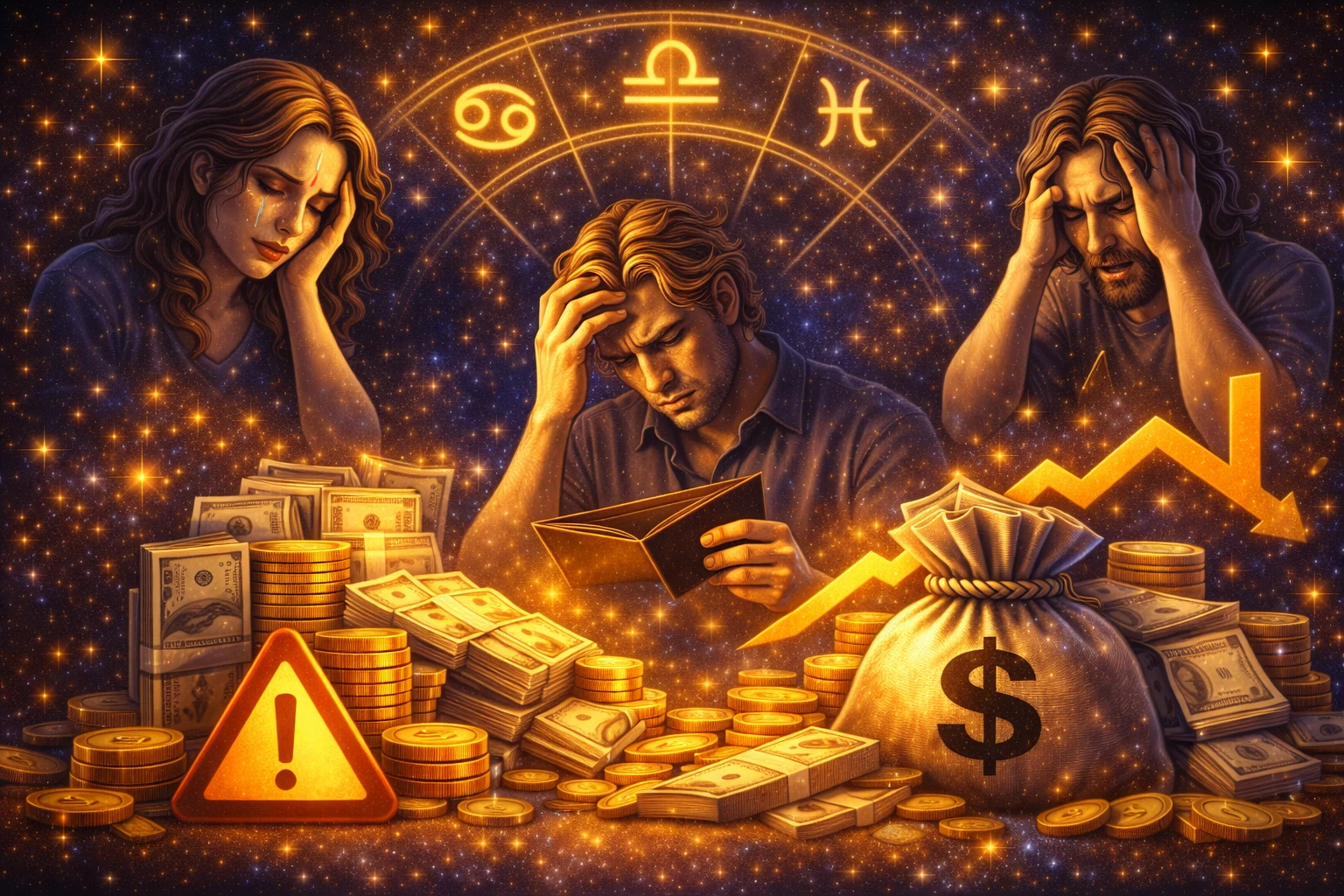 Gastos impulsivos e promessas de ganho fácil podem desestabilizar o orçamento de 4 signos; saiba como se proteger em junho