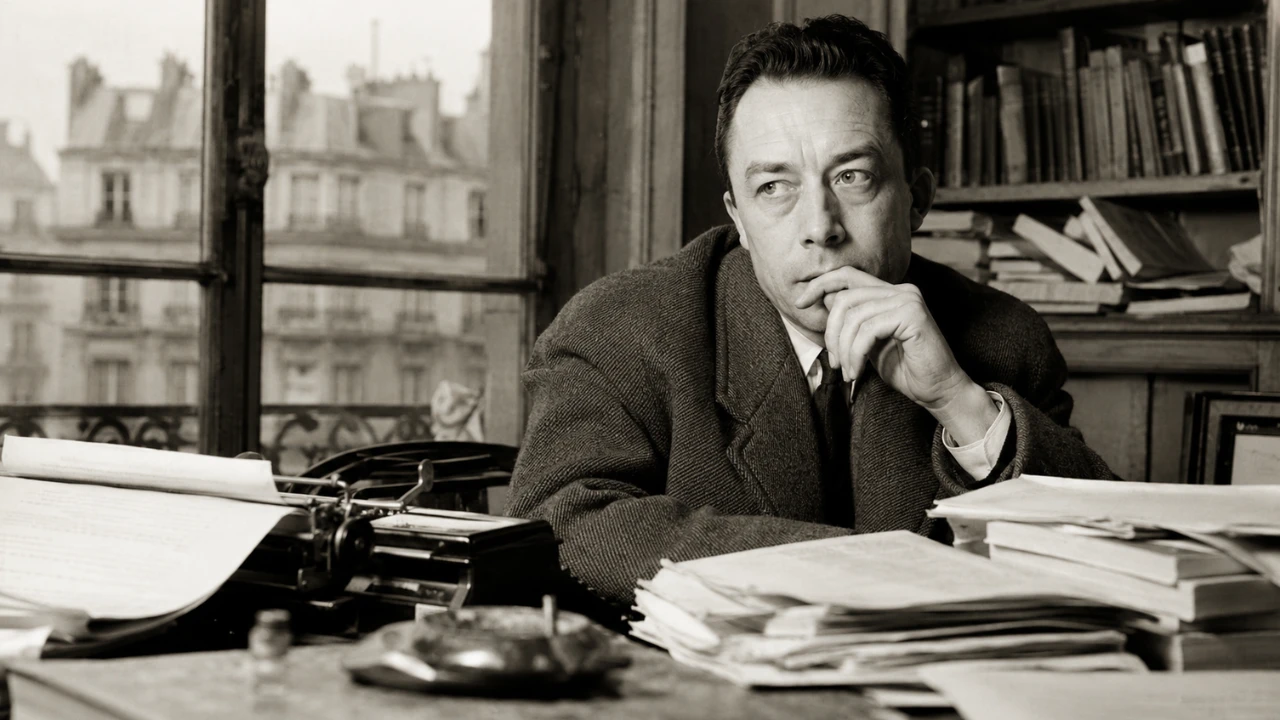 Frase do dia do Existencialismo: 'No meio do inverno, aprendi finalmente que havia em mim um verão invencível' - a reflexão de Albert Camus sobre sofrimento e resistência