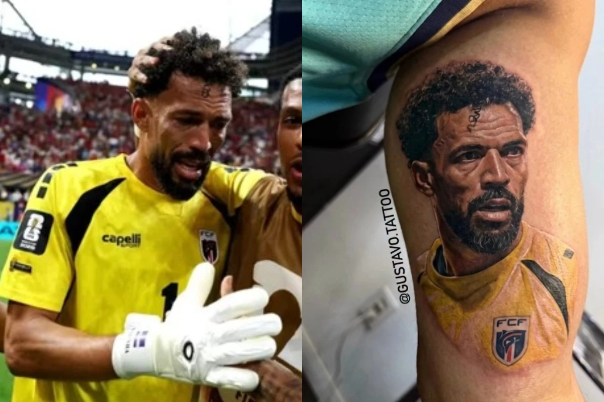 Brasileiro faz homenagem e tatua goleiro Vozinha no braço