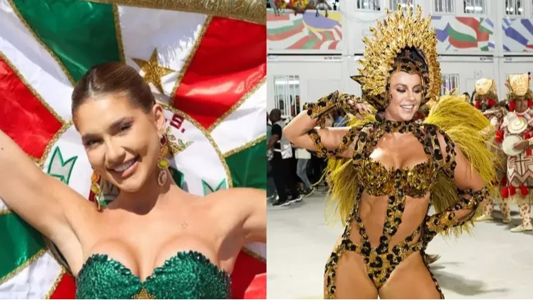 Paolla Oliveira manda recado após Virginia assumir o trono da bateria da Grande Rio