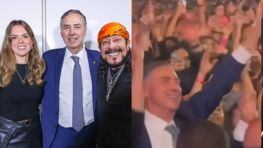 Presidente do STF é flagrado curtindo show de Bell Marques em Brasília