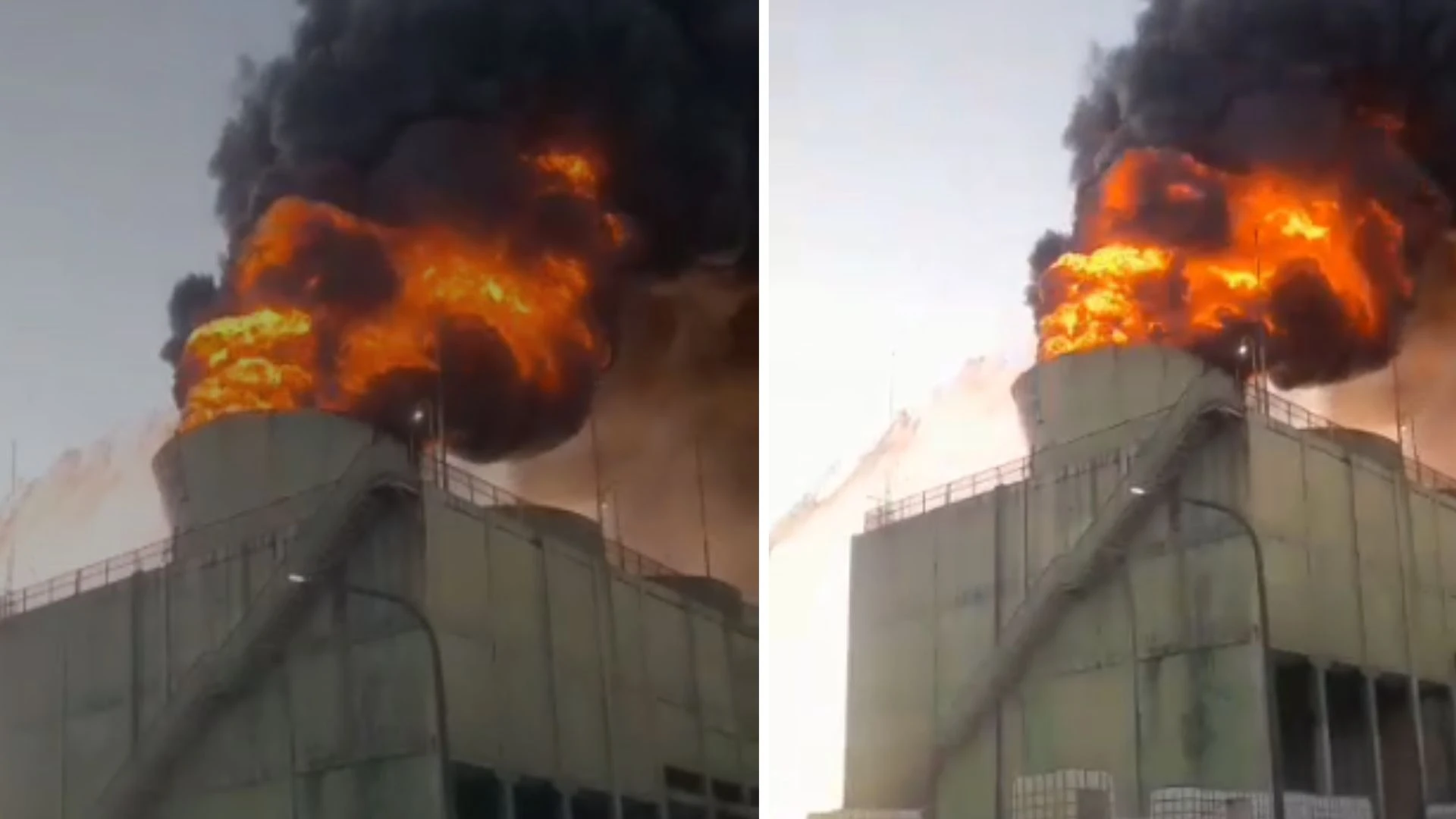 Vídeo: incêndio atinge fábrica no Polo Petroquímico de Camaçari