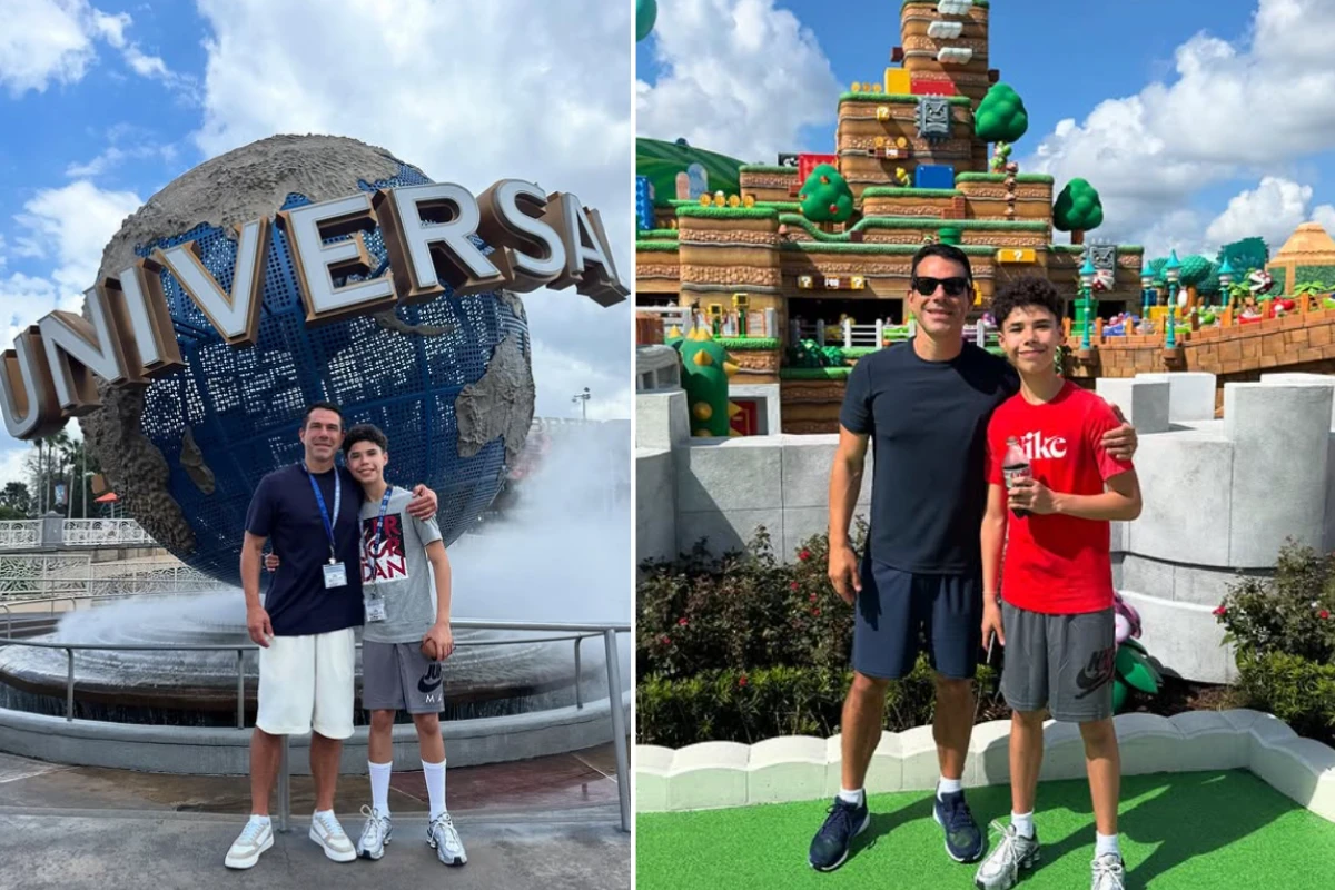 Filho de Marcus Buaiz de 13 anos choca em fotos ao lado do pai nos EUA