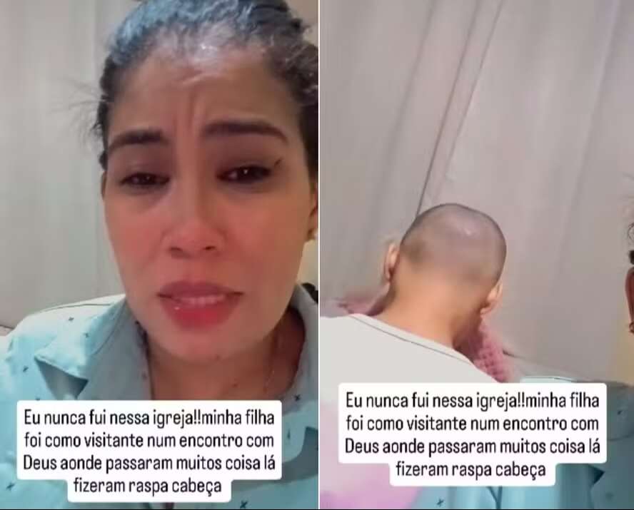 Mãe denuncia corte de cabelo de filha e banho em fezes durante evento religioso