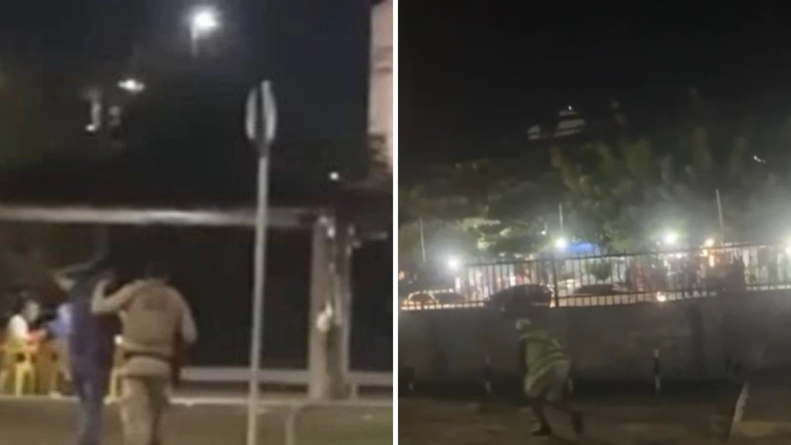 Roubo de carro, gritaria e tiros: suspeitos são presos em praça movimentada