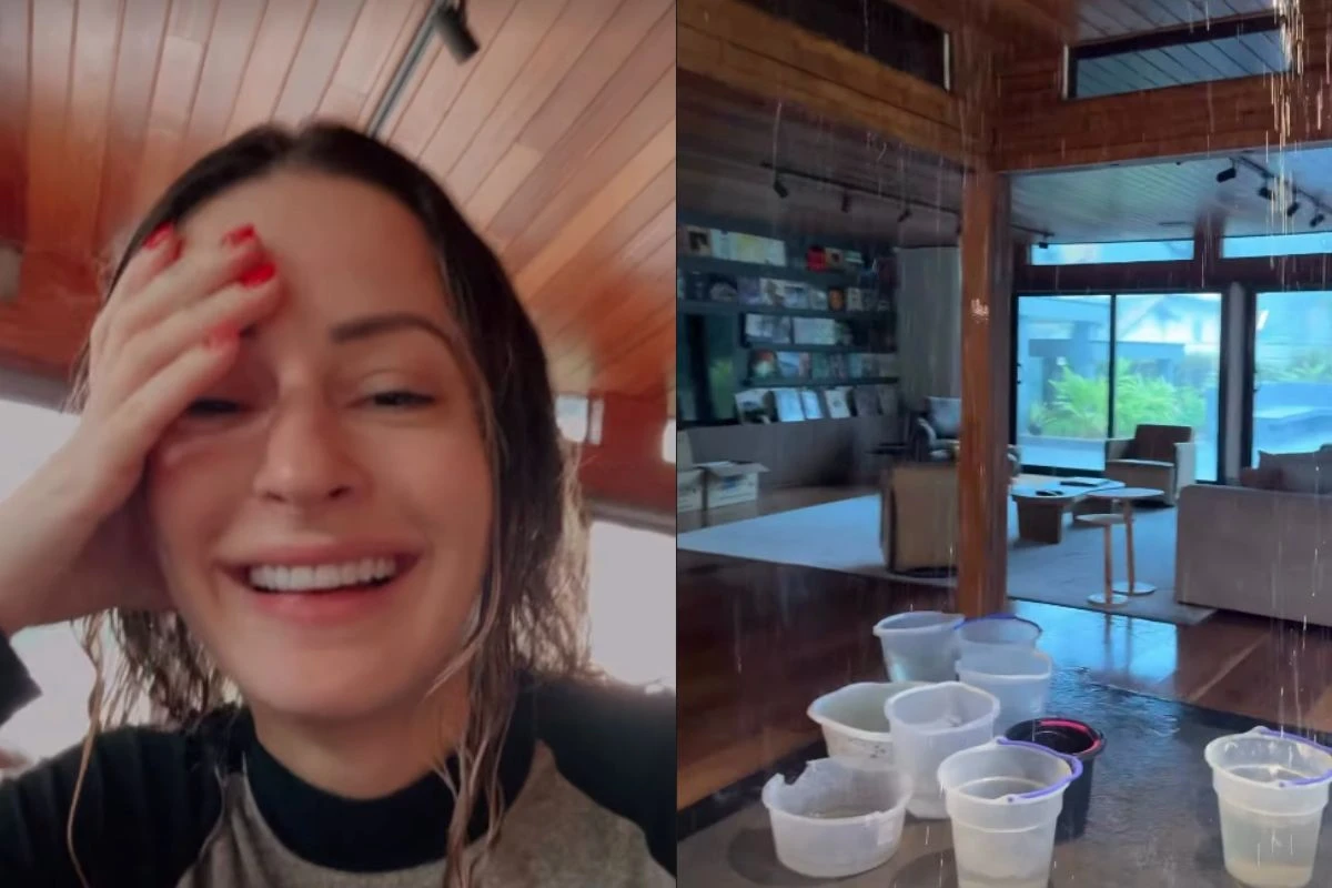 Água invade casa de influenciadora após temporal e seguidores fazem piada com situação