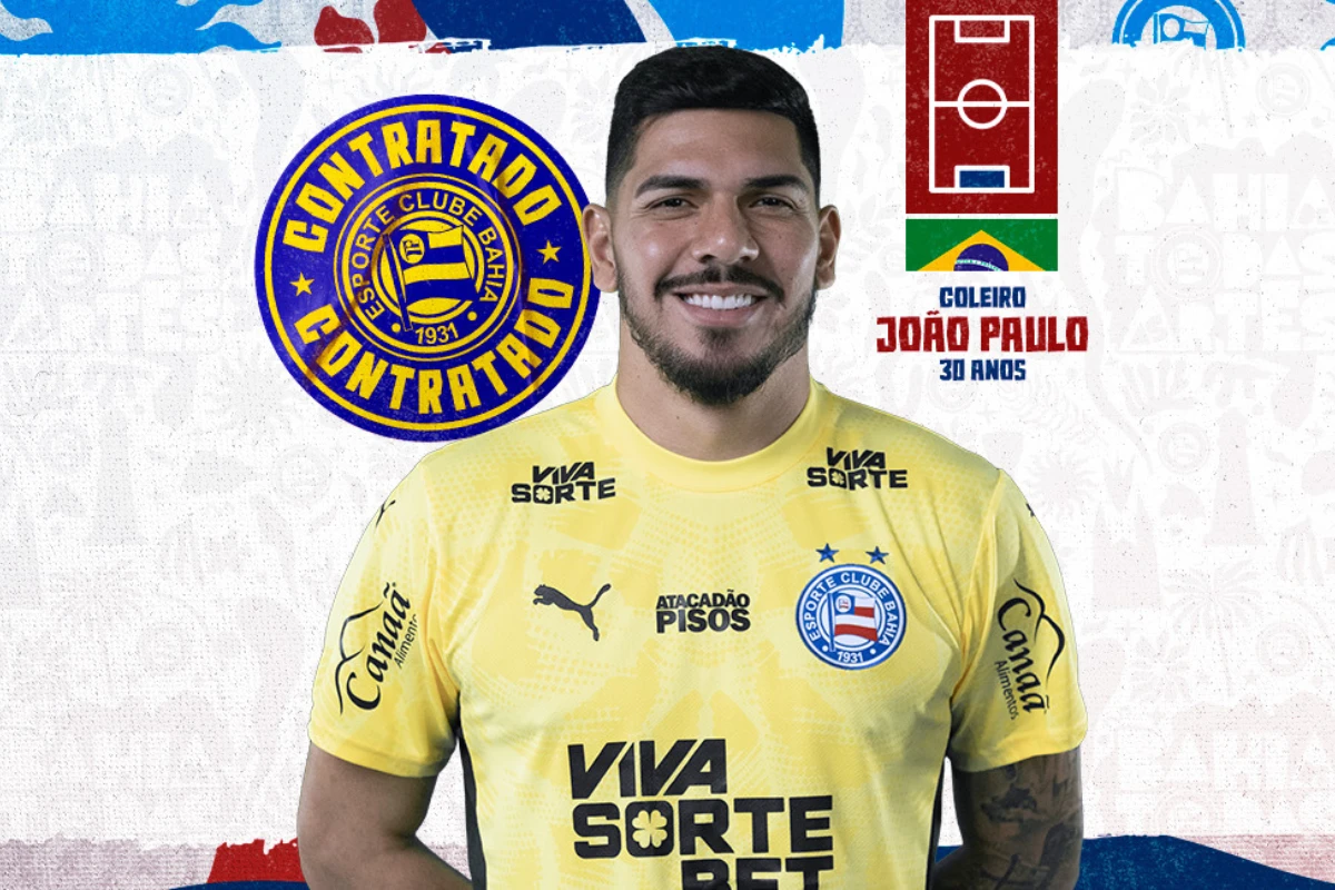 Bahia oficializa contratação por empréstimo de goleiro João Paulo