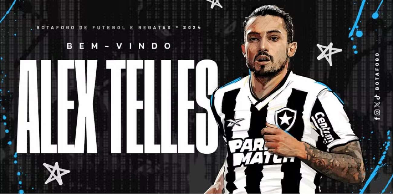 Botafogo oficializa a chegada do lateral-esquerdo Alex Telles: 'Jogador de Copa do Mundo'