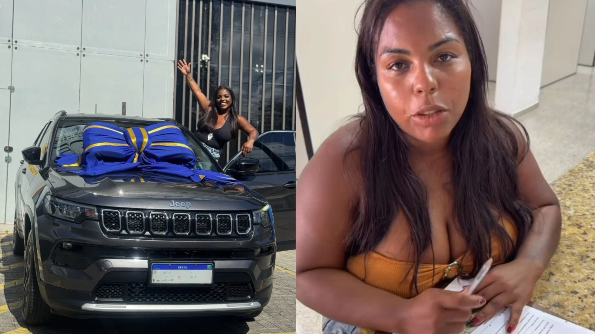 Influenciadora perde Bolsa Família após postar foto com carro novo avaliado em R$ 170 mil