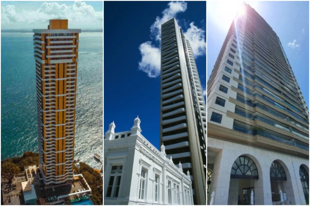 Os detalhes dos 10 edifícios mais luxuosos de Salvador, com apartamentos que chegam a custar R$ 55 milhões