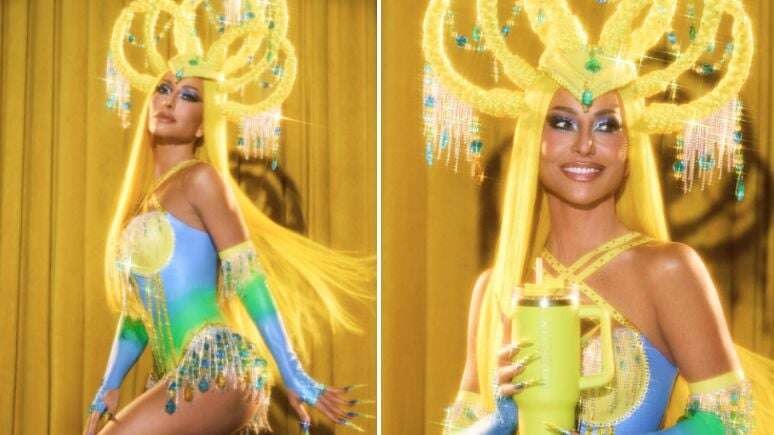 Sabrina Sato abre o Carnaval do Rio com look em homenagem a Fernanda Torres