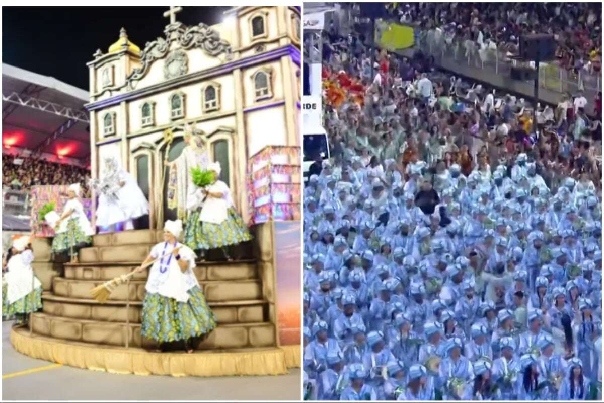 Da fé ao profano: campeã Mancha Verde explora sincretismo religioso da Bahia em desfile