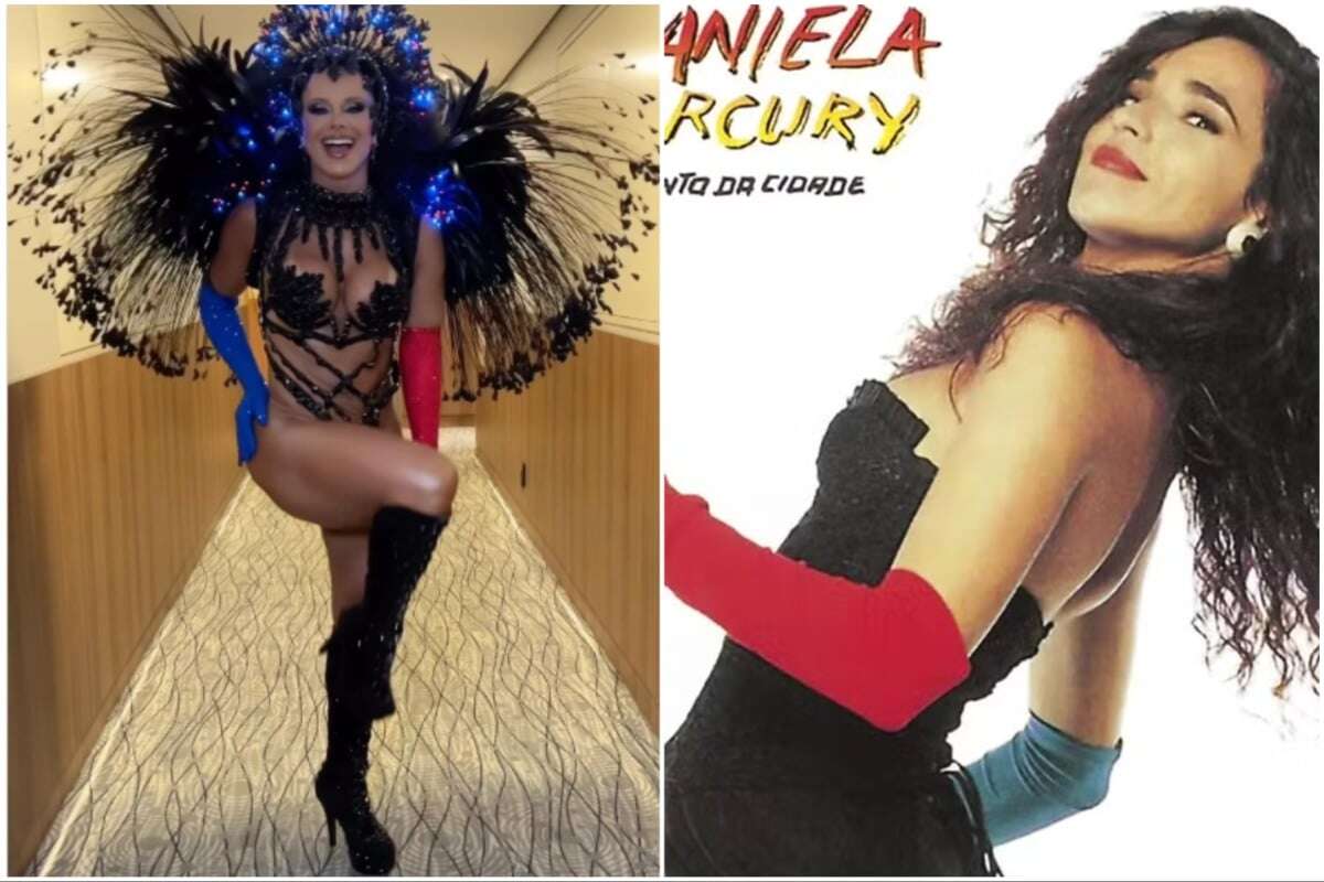 Viviane Araujo homenageia Daniela Mercury em desfile: 'Icônica'