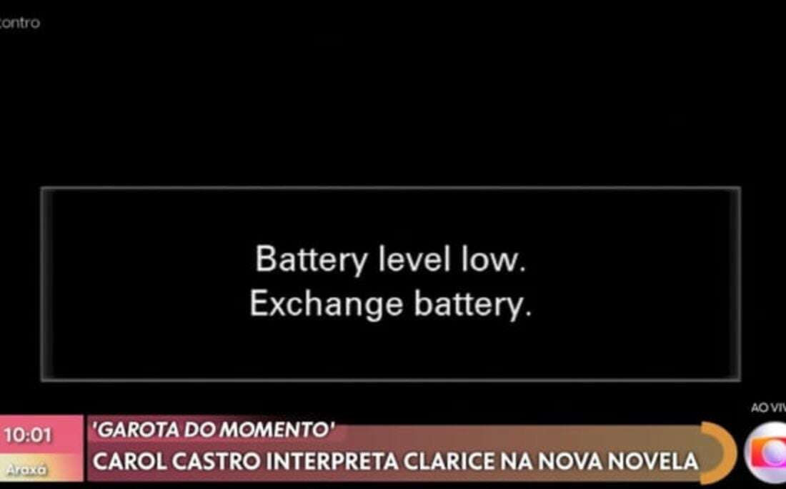 Bateria de câmera acaba no meio do programa Encontro e deixa Patrícia Poeta sem graça