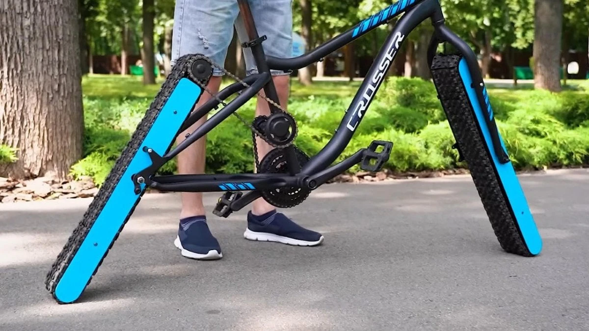 Bicicleta sem rodas: invenção de youtuber surpreende