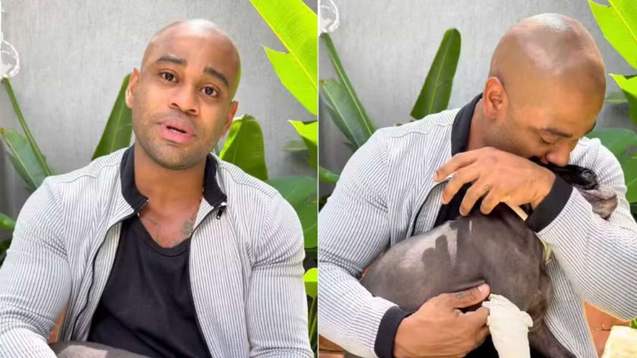 Cezar Black revela que seu cachorro está com câncer ósseo e terá que amputar a pata