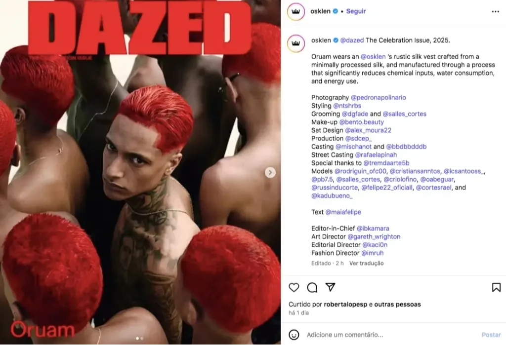 Após polêmica com rapper Oruam, grife apaga post e se pronuncia nas redes sociais