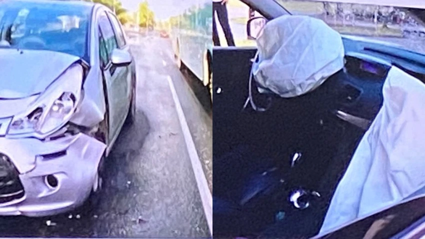 Carros batem de frente na orla de Piatã, em Salvador