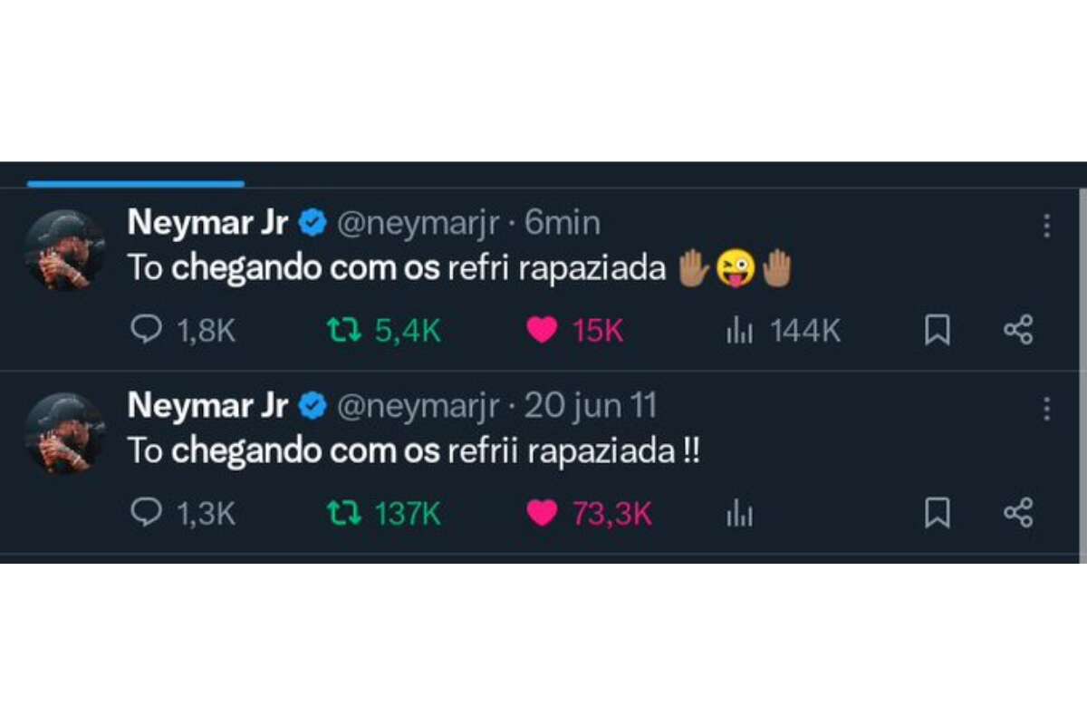 Neymar volta ao Santos relembrando meme: 'Tô chegando com os refri rapaziada'