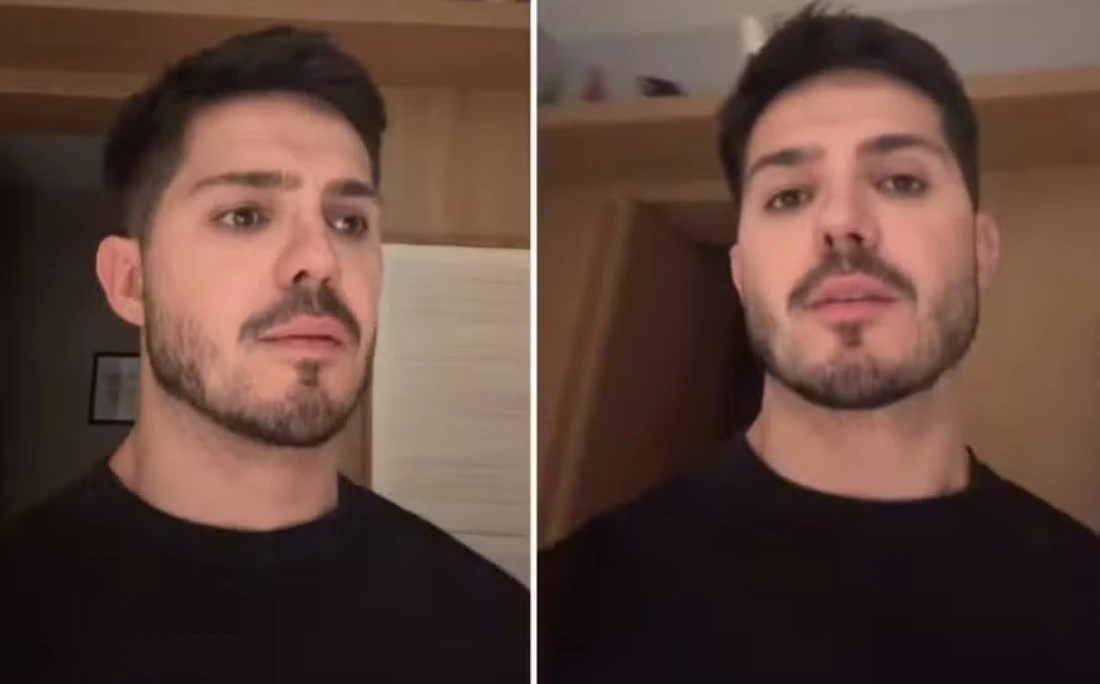 Igor Cosso vive pânico ao ter porta de casa forçada por estranho: 'Tem um ladrão no prédio'