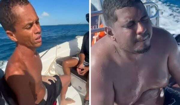 Pescadores são resgatados após barco naufragar e ficarem quatro dias em alto mar