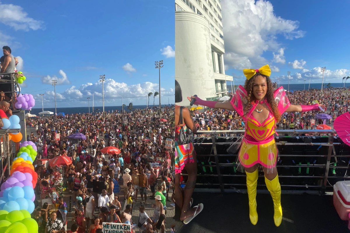 22ª Parada LGBT da Bahia reúne centenas de foliões na Barra com direito à trio de Léo Kret