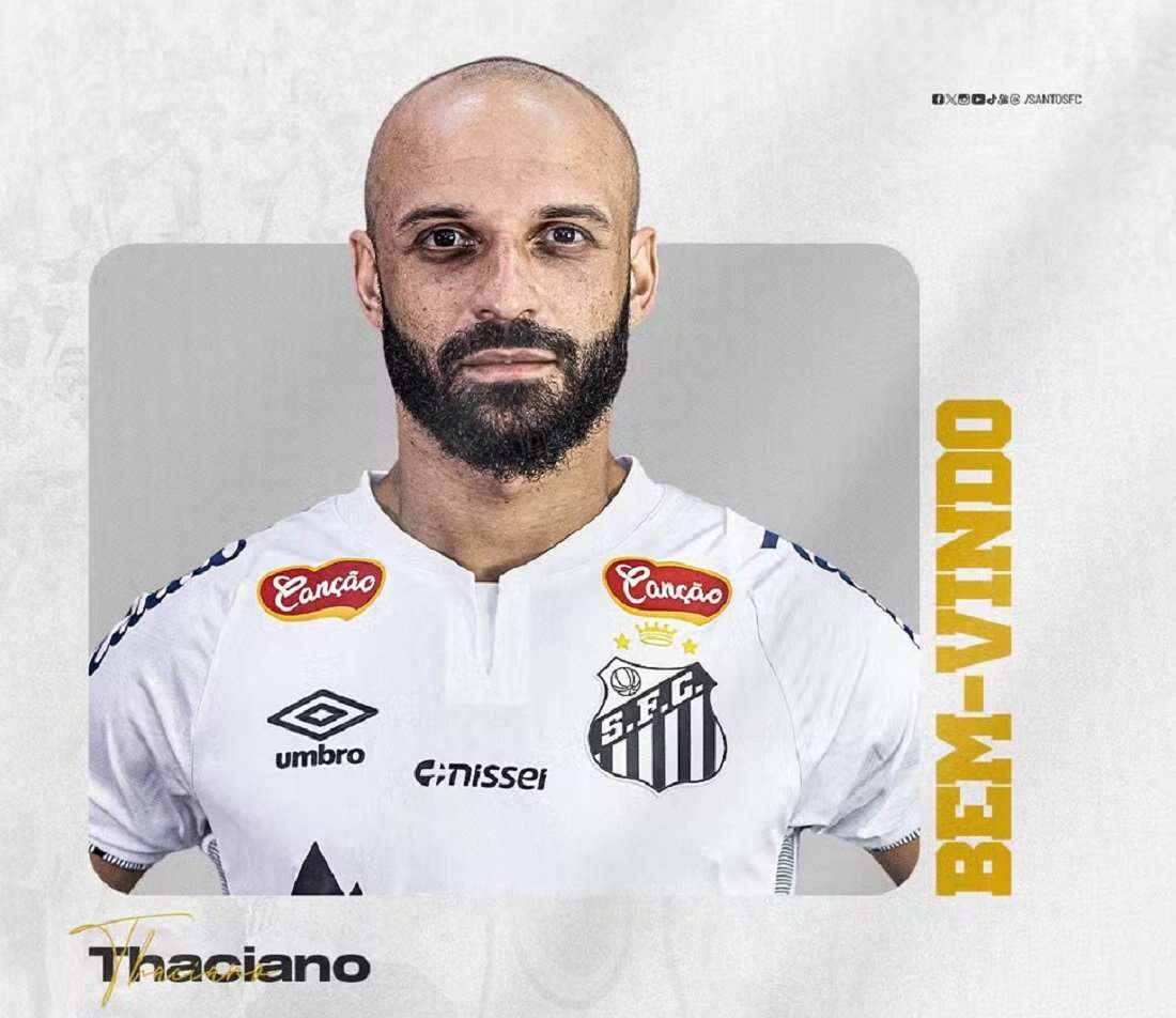 Após deixar o Bahia, Thaciano é anunciado como novo reforço do Santos