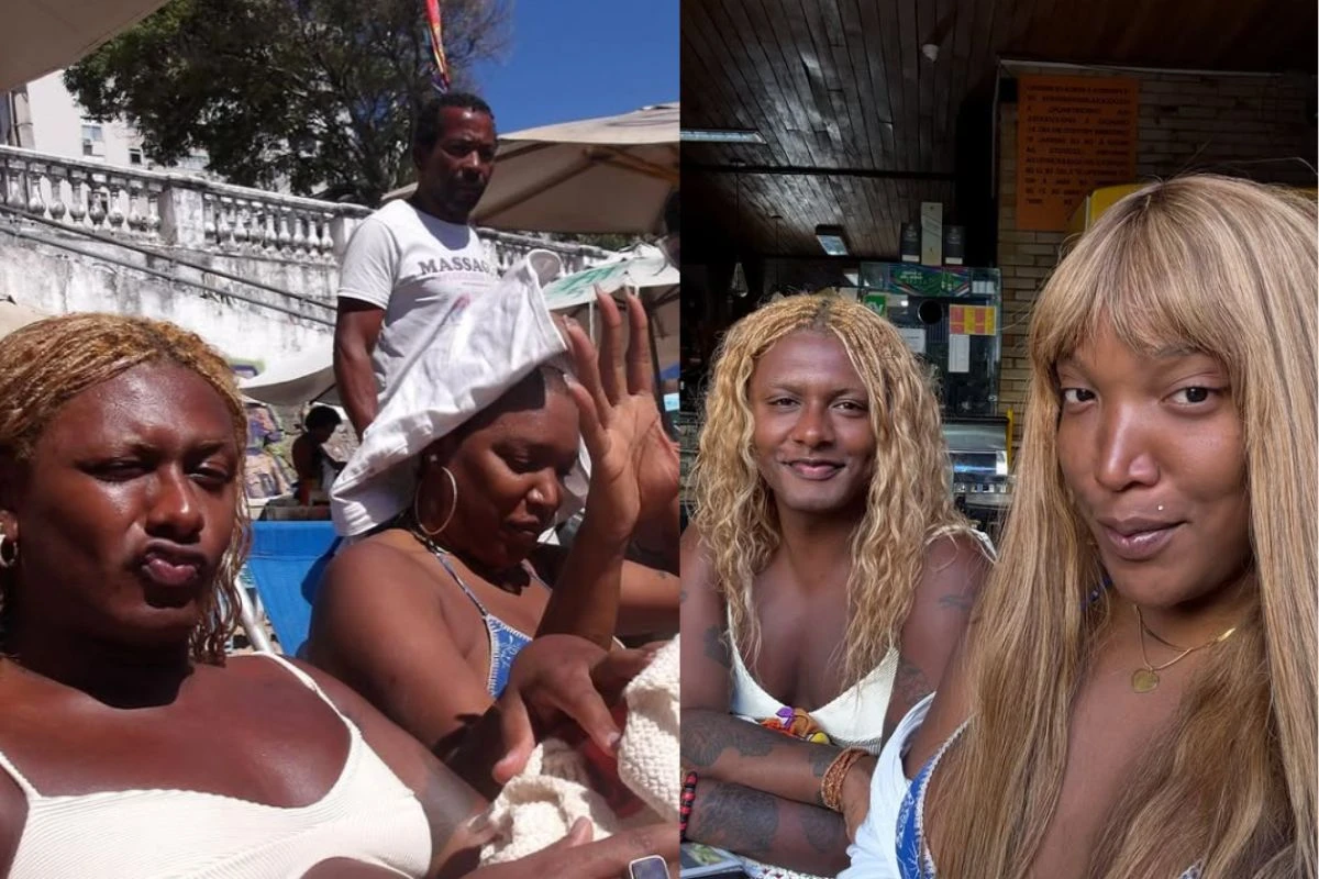 Liniker e Majur curtem dia de sol na praia do Porto em Salvador; veja registros