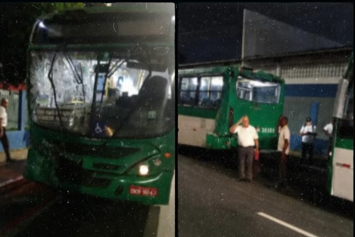 Batida entre dois ônibus deixa 11 feridos em Salvador