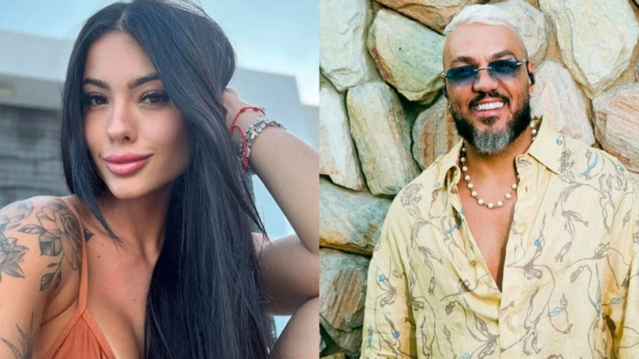 Belo é flagrado com mulher misteriosa enquanto namorada está confinada em 'A Fazenda 17'