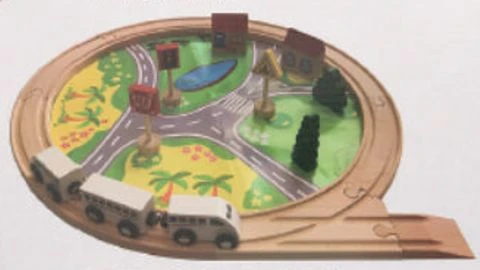 Holzeisenbahnset für Kinder wegen Erstickungsgefahr zurückgerufen