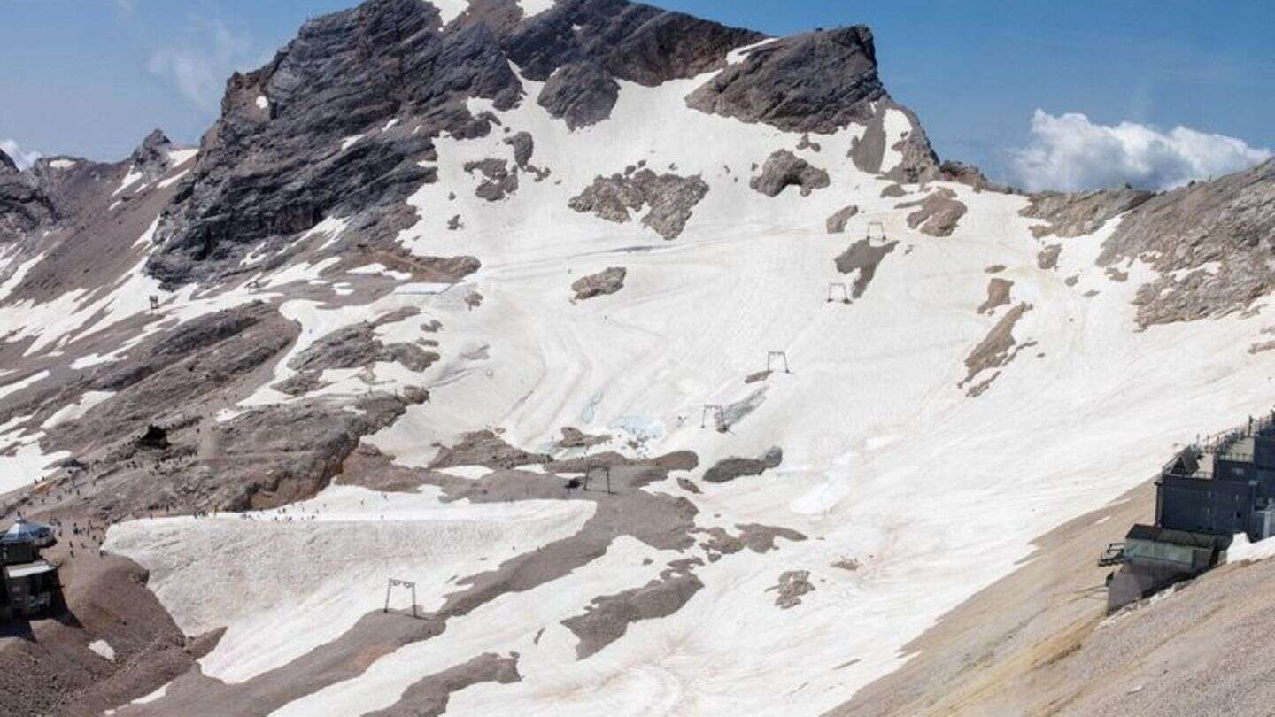 Gletscher wegen heißem Sommer 