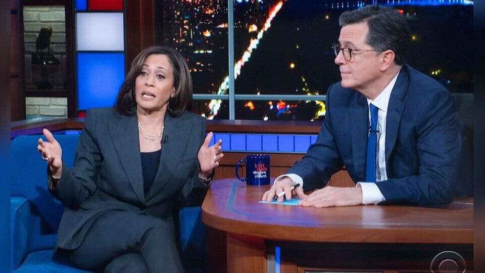 Kamala Harris bei Stephen Colbert Erstmals seit Kandidatur bei Late-Night-Show