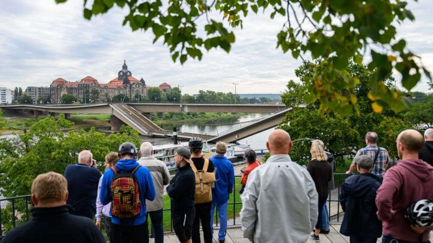 Notfälle: Noch stehende Teile der Carola-Brücke bleiben gesperrt