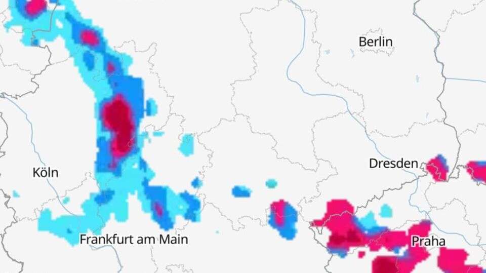 Wetter Regen, Hagel und Gewitter: Karten zeigen, wo Gewitter aufziehen