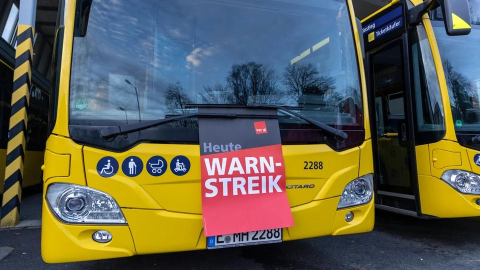 Verdi-Streik Hier stehen in dieser Woche Busse und Bahnen still