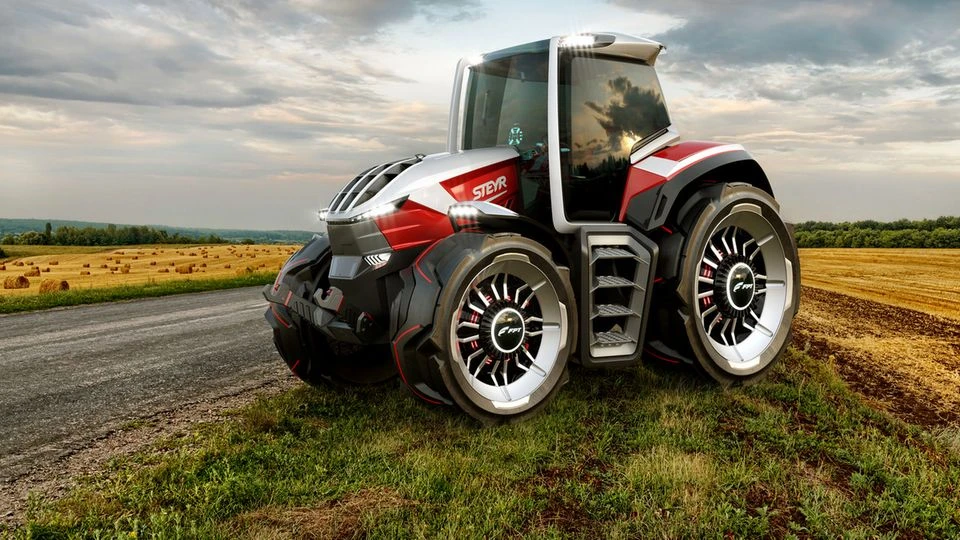 Steyr Konzept: Monster-Traktor mit Begleitdrohne