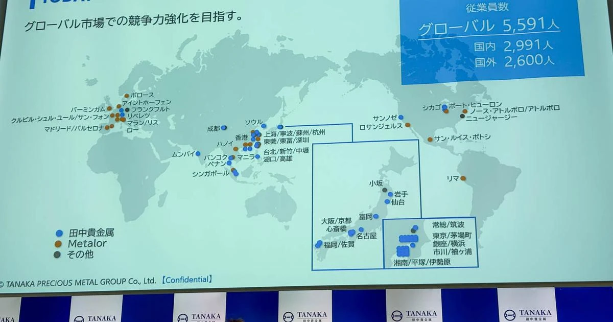 売上1兆円級「世界トップシェア」日本企業が140年間未上場を続ける理由…田中貴金属Gの「超長期経営」