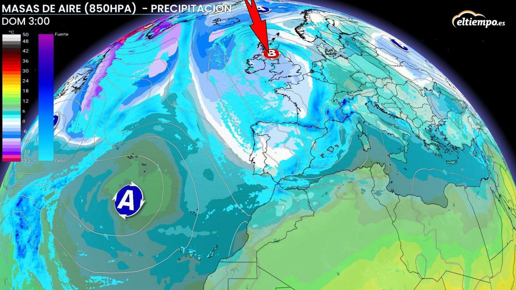 Llega una borrasca fría a España: Aemet avisa por temperaturas bajo cero y fuerte lluvia en estas zonas