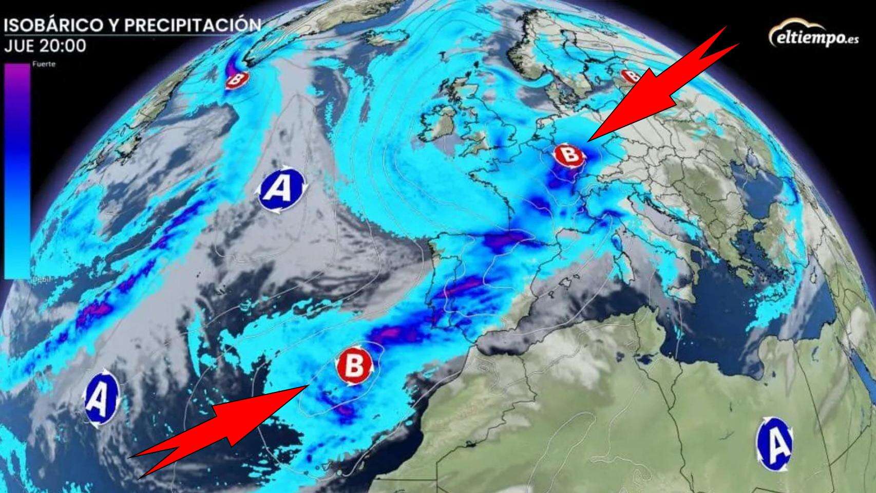 Llega el cambio de tiempo más fuerte a España: las zonas con 