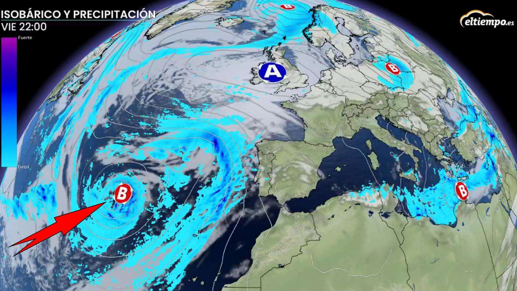 Llega la borrasca profunda Hipólito: Aemet avisa por un gran cambio de tiempo en estas zonas de España