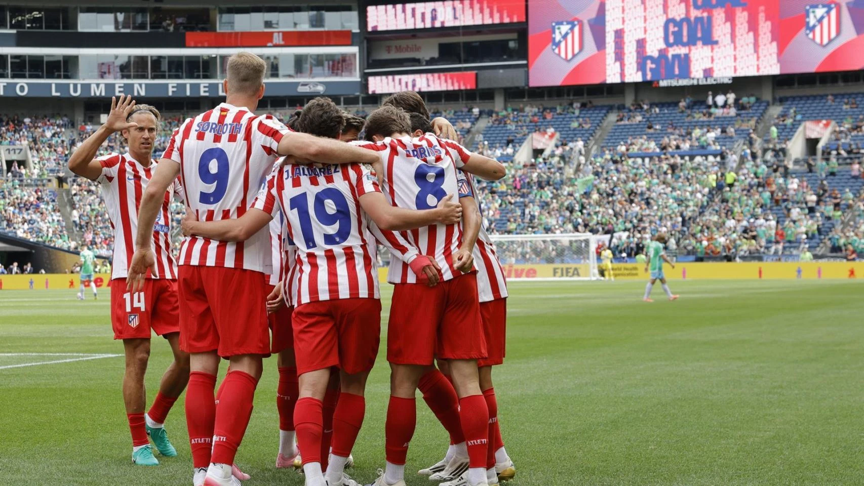El Atlético de Madrid elimina al Seattle Sounders gracias al doblete de Barrios y se jugará su futuro en la última jornada