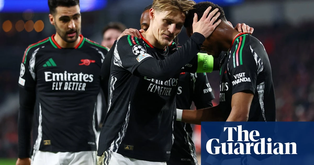 Martin Ødegaard double leads Arsenal’s 7-1 thrashing of PSV Eindhoven