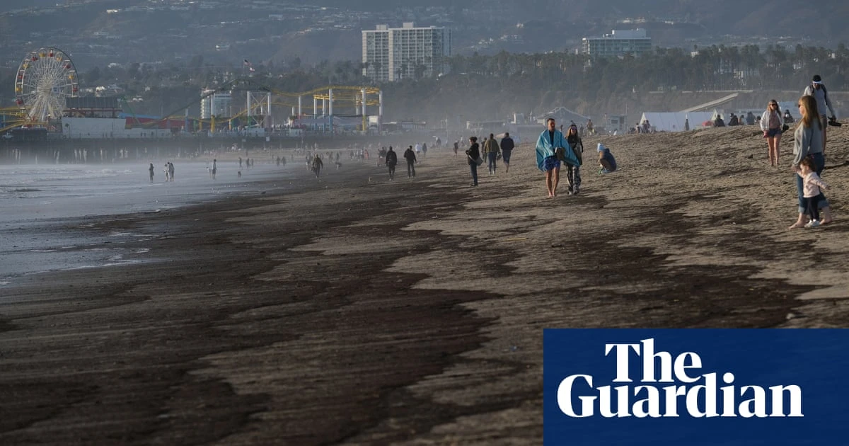 Wildfire debris washes up on LA beaches after major rainstorm