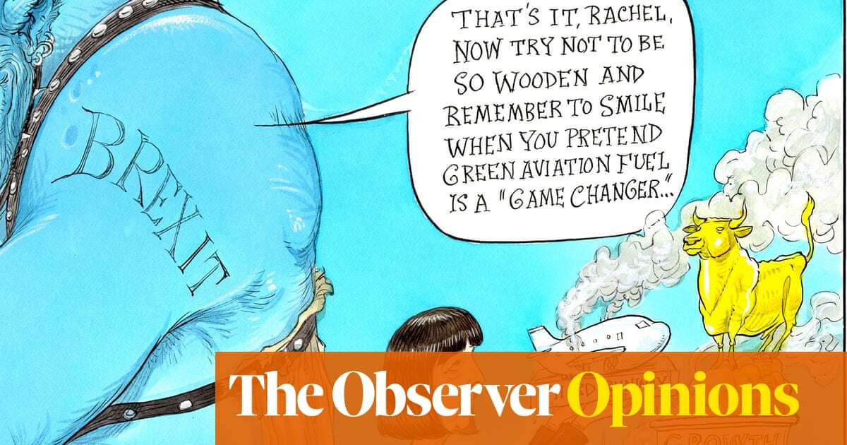 Chris Riddell on Rachel Reeves’ burnt offerings to the golden calf of growth – cartoon