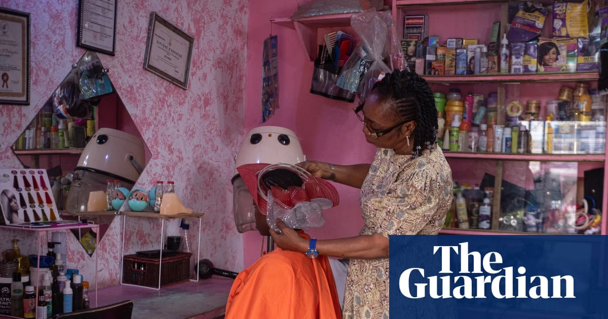 ‘We all need someone’: the hairdressers tackling stigma of mental health issues in west Africa