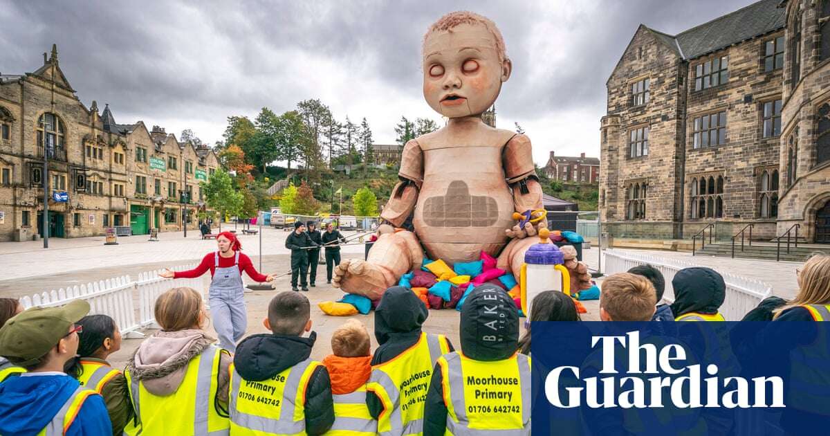 ‘Chucky goes north’: Rochdale reacts to arrival of ‘creepy’ giant baby