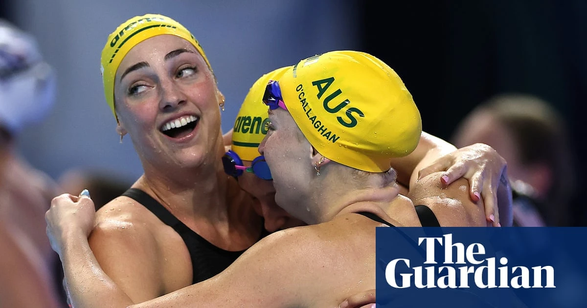 Double golden joy as Australia’s swimmers triumph at world championships