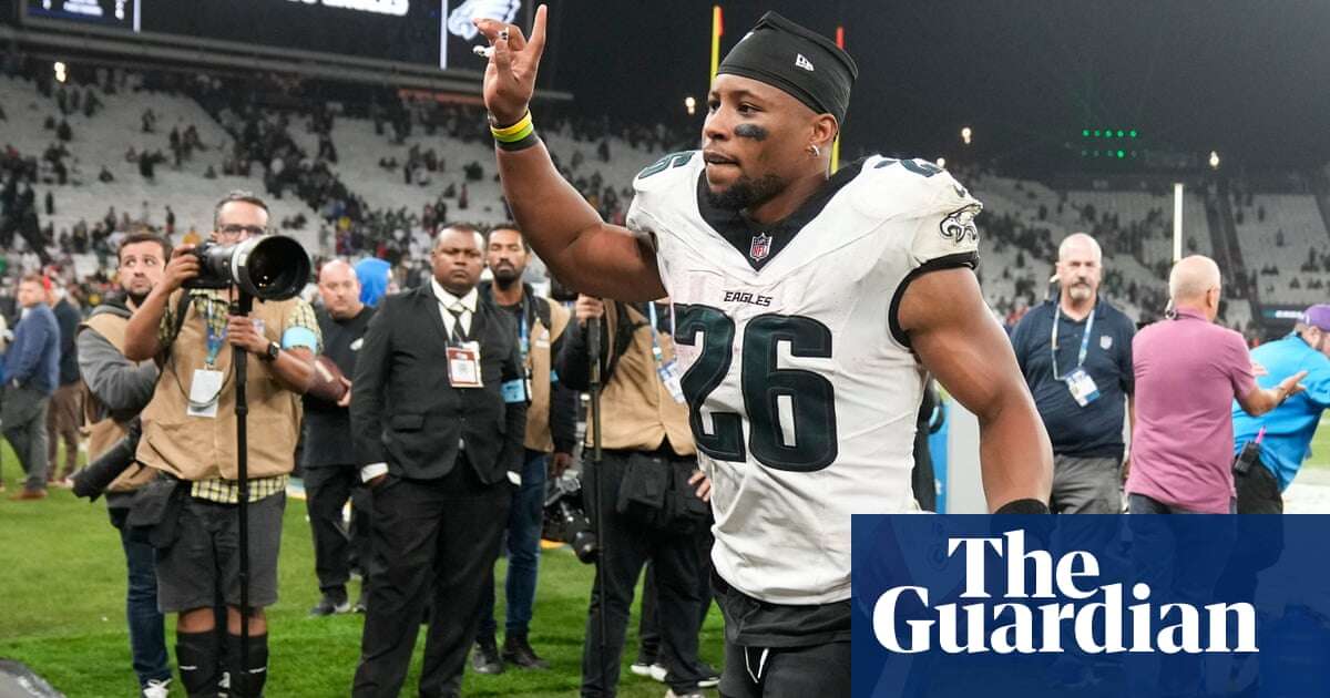 Saquon Barkley leads Eagles to victory in Brazil as Packers’ Love limps off field