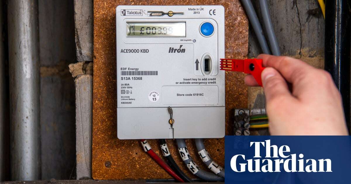 Prepayment meters could cost UK households third of income in winter